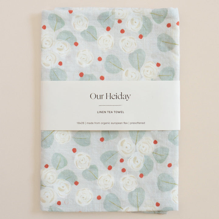 holiday linen tea towels our heiday eucalyptus