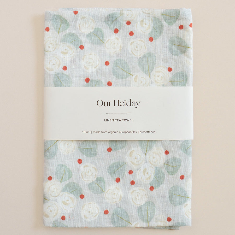 holiday linen tea towels our heiday eucalyptus