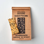 everything bagel seasoned sourdough crackers 