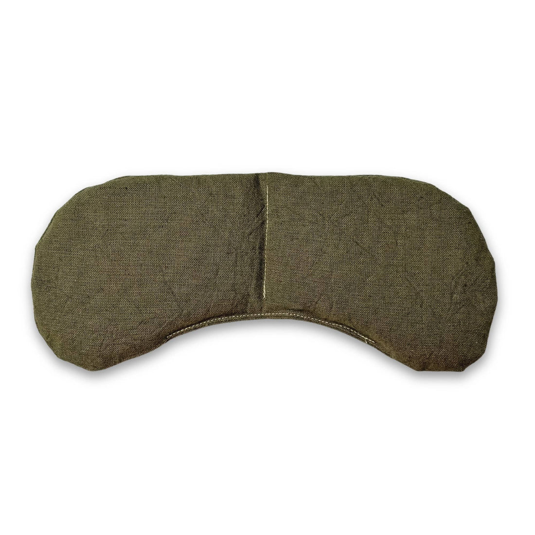 olive green weighted eye mask 