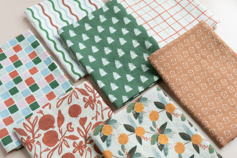 Linen Tea Towel - Elise Sienna