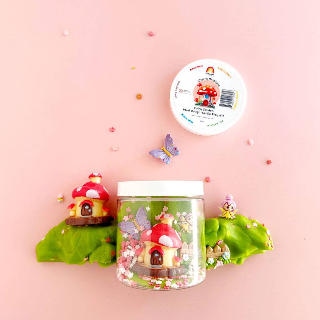 fairy garden themed kiddough play dough kit