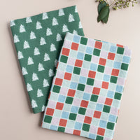 Linen Tea Towel - Evergreen Spruce