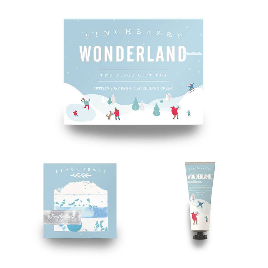 FinchBerry holiday gift set with soap bar and hand cream 