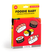 fabric crinkle book food themed for babies 