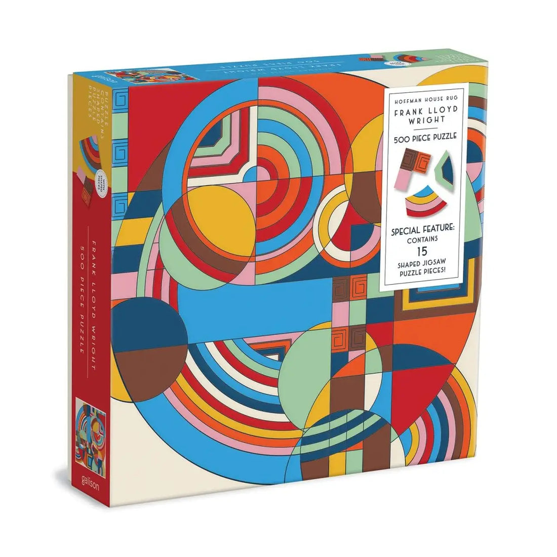 frank lloyd wright 500 piece puzzle hoffman house rug