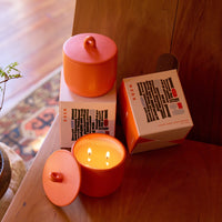 damp earth, moso bamboo, cinnamon fern, choji incense, creeping moss scented candle