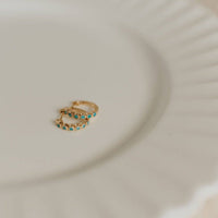 gold vermeil huggie earrings tarnish-resistant finish