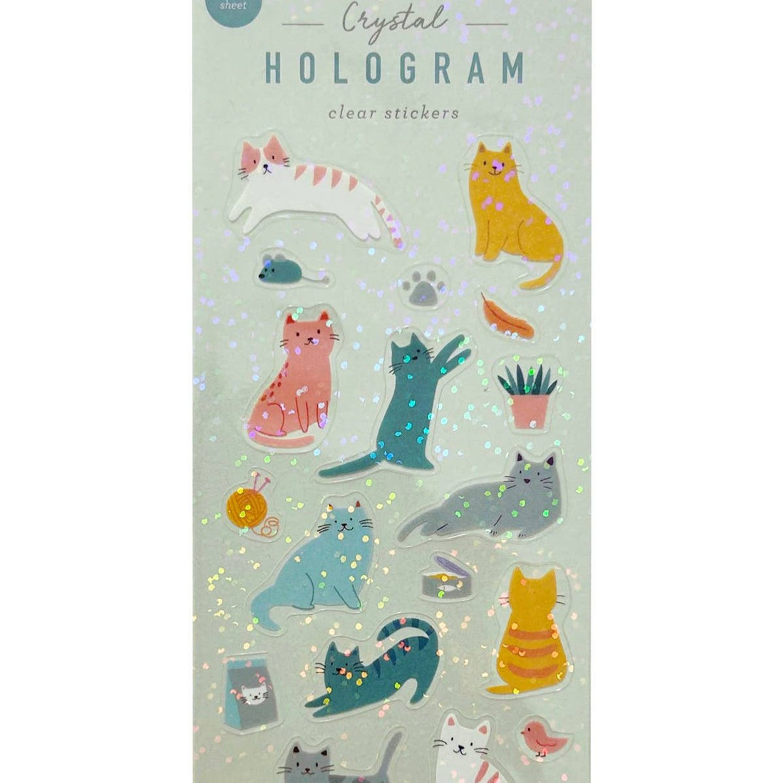 cat hologram stickers