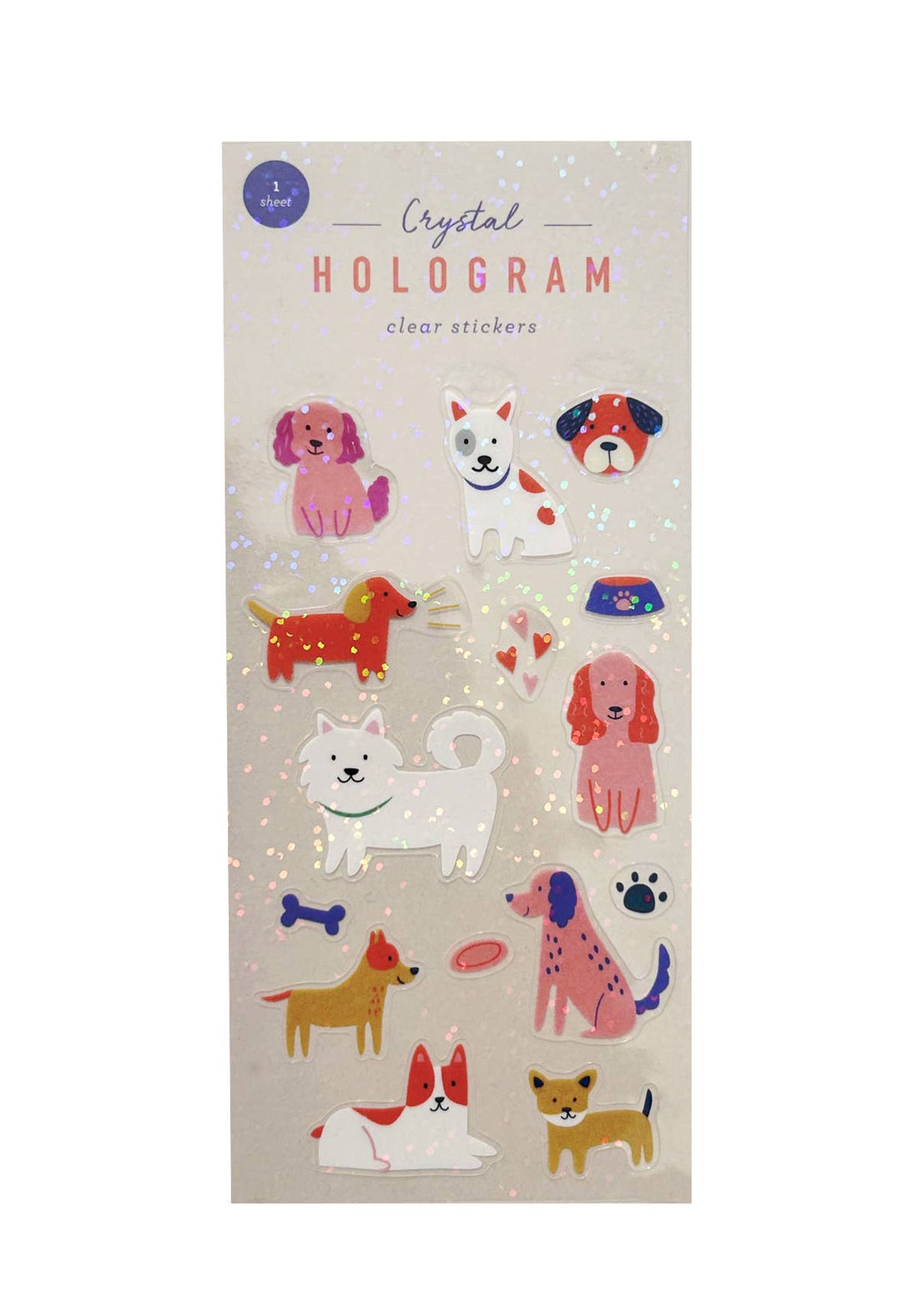 dog hologram stickers