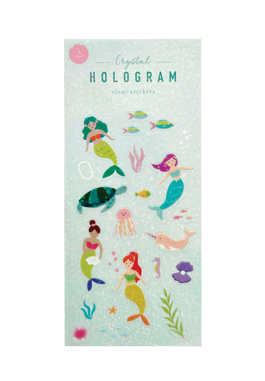 mermaid hologram stickers