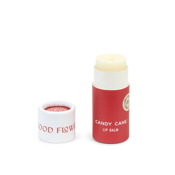 Candy cane lip balm in eco friendly tube 