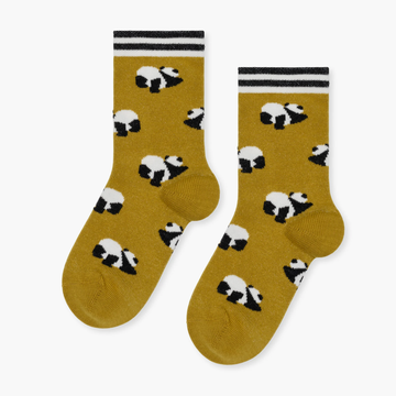 Mini Downward Panda Crew Socks