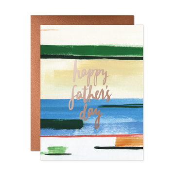 Happy Father's Day Stripes Card