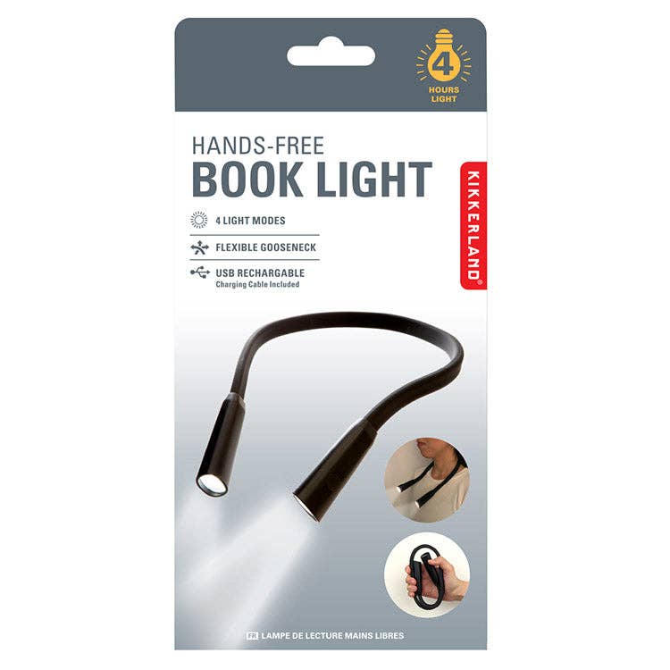 hands free book light with 4 light modes 