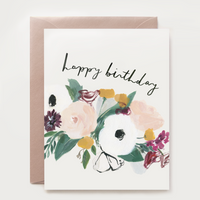 Happy Birthday Anemone Card