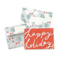 Happy Holidays Eucalyptus Card