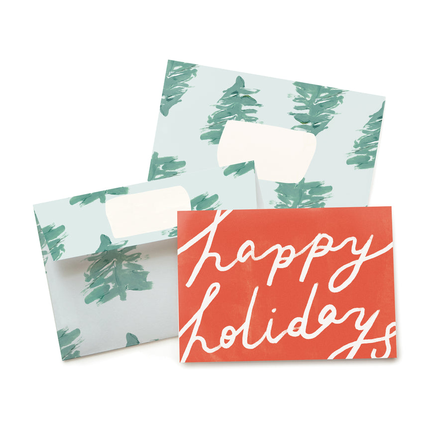 Happy Holidays Spruce Card