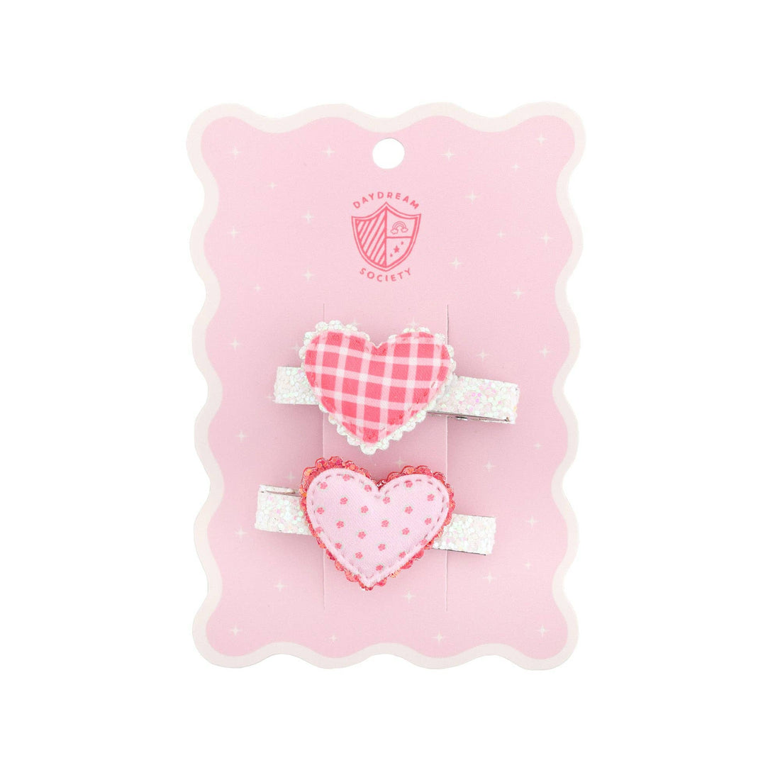 Heart-shaped hair clips