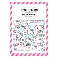 glitter hello kitty themed sticker sheet