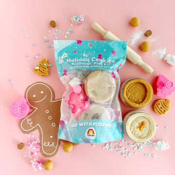 holiday cookie themed kiddough play dough kit 