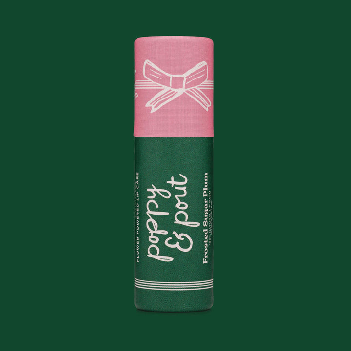 frosted sugar plum scented lip balm