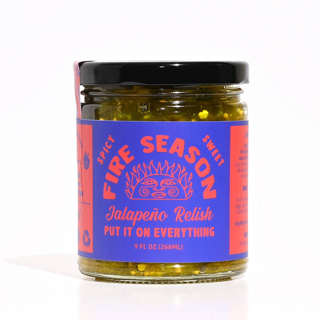 Jar of Fire Season jalapeño relish 