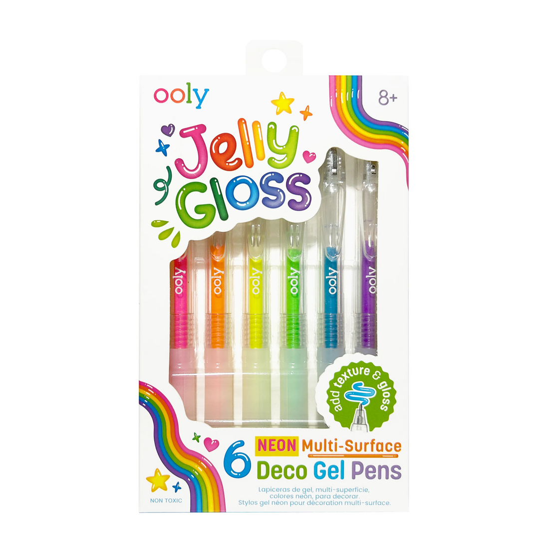 multi surface jelly gloss pens 