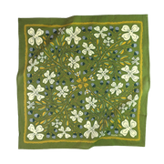 Green floral patterned bandana