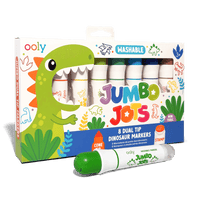 jumbo jots dual tip dinosaur markers with a stamp 