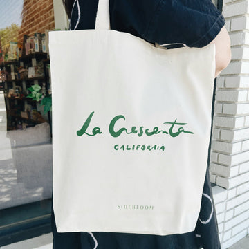 La Crescenta Lettered tote bag by Sidebloom