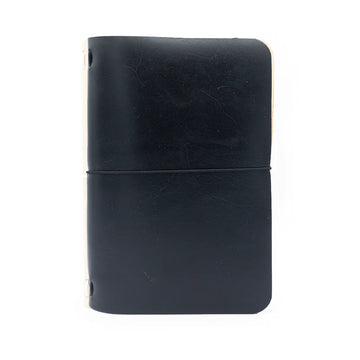 black a5 leather journal