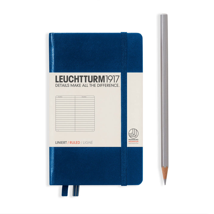 pocket notebook in navy color