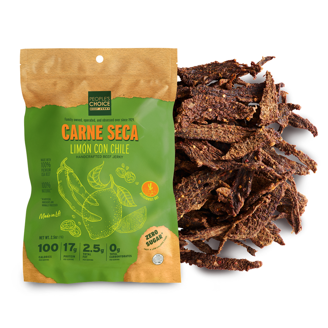 Limon Con Chile Beef Jerky carne seca