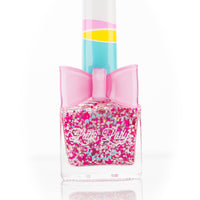 childrens nail polish with pink and blue glitter