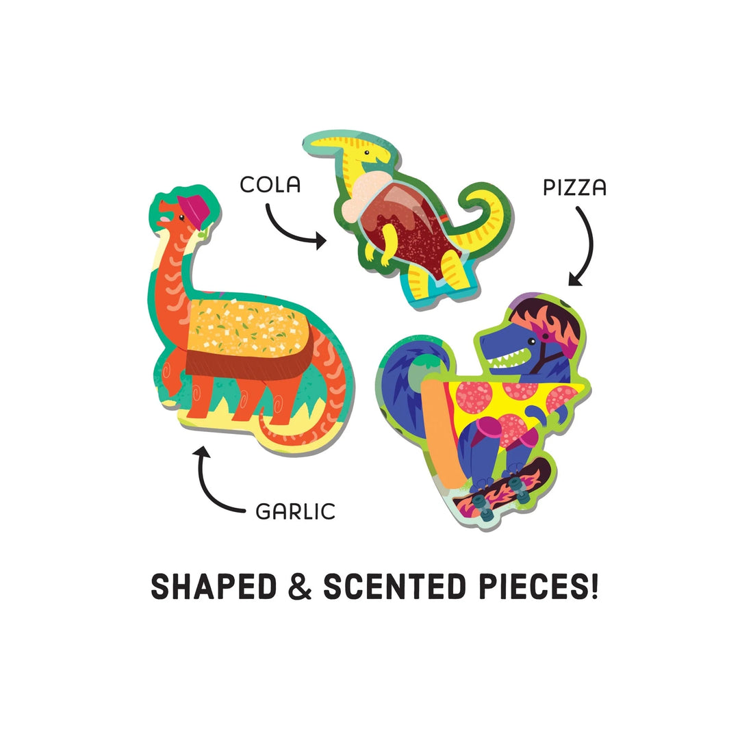 Pizzasaurus 60 Piece Scratch & Sniff Puzzle