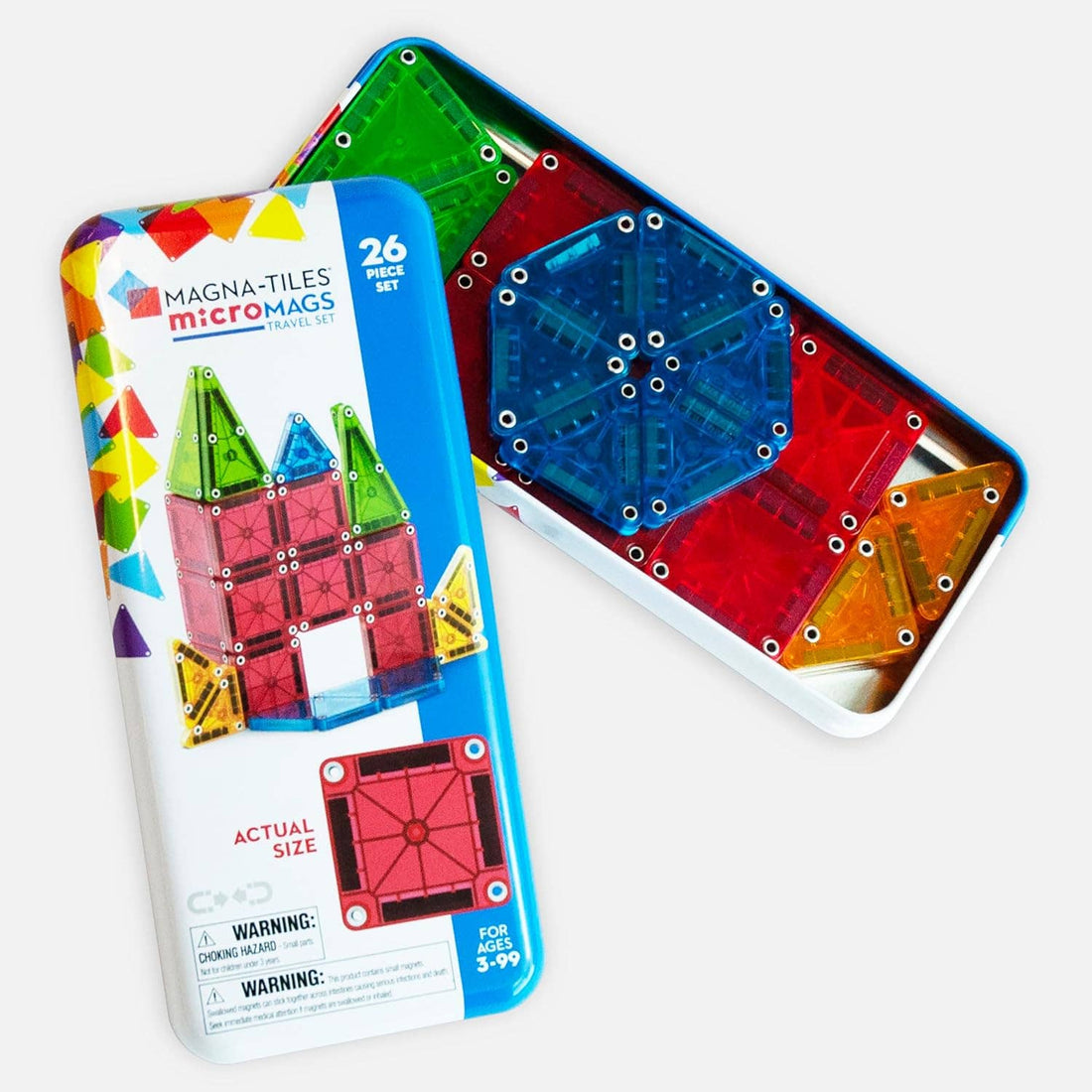 micro magnetic tile travel set for kids 