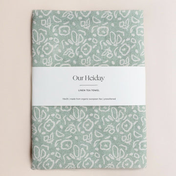 Our Heiday Linen Tea Towel in Meadow Print
