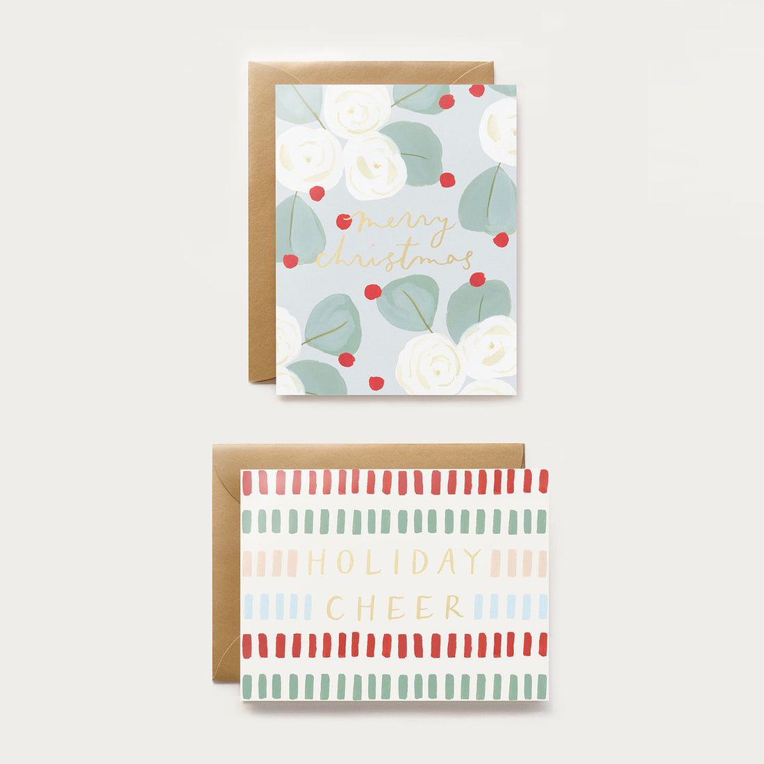 christmas/holiday greeting cards in a boxed set with a modern feel