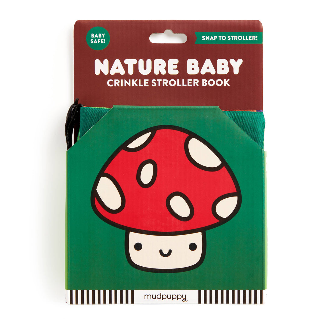 crinkle fabric stroller book for babies nature themed 