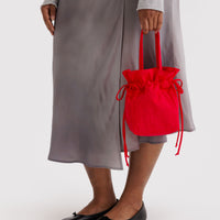 Nylon Drawstring Bag - Candy Apple