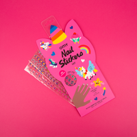 nail stickers in the theme of unicorns