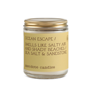 sea salt and sandstone scented candle