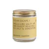 sea salt and sandstone scented candle