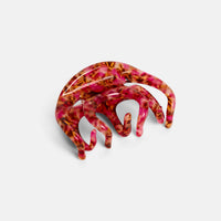 Pink and red tortoiseshell hair claw
