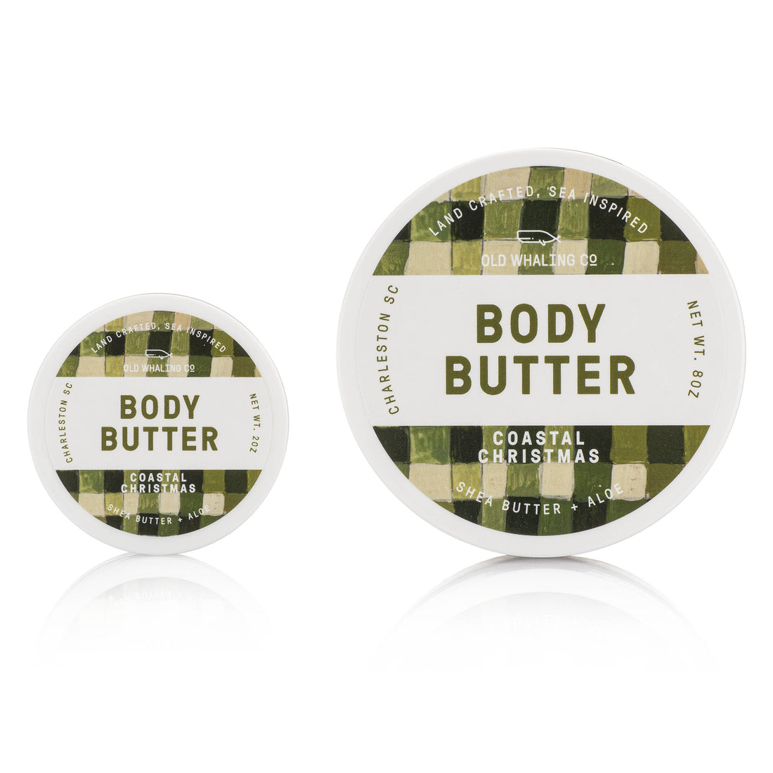 Travel size body butter in the scent coastal christmas