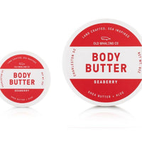 Travel size body butter in the scent seaberry