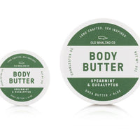 Travel size body butter in the scent spearmint and eucalyptus