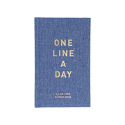 one line a day five year memory book denim 