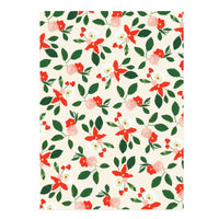 Holiday Florals Gift Wrap